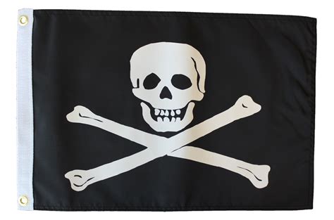 Buy Jolly Roger 12x18 Nylon Flag Flagline