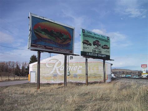 Livingston Mt Headed North On Hwy89 The Old And The New Billboards