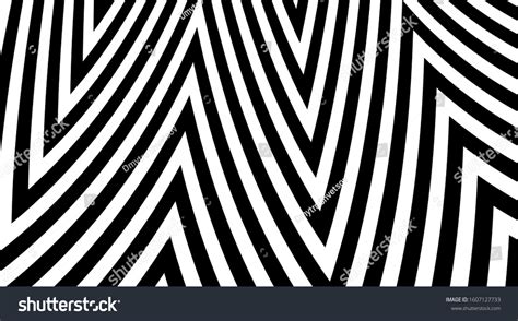 Zig Zag Pattern Optical Illusion Effect Stock Vector Royalty Free