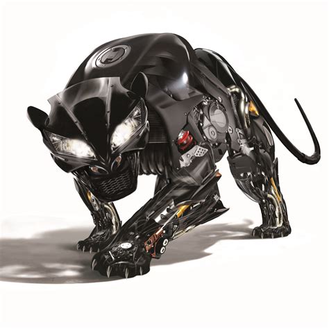 Final Artwork Panther Made From Bike Parts Robot Animal