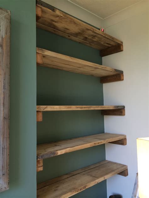 Intermetro Ledge Shelf Wooden Plank Shelves