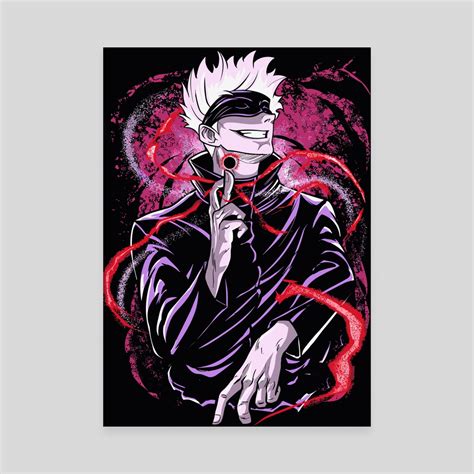 Jujutsu Kaisen Gojo Satoru Cursed Technique Reversal Red An Art Canvas By Animeland Inprnt