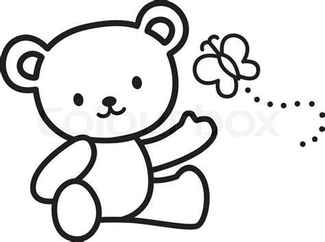 We have put together a simple tutorial detailing how to draw a bigger teddy bear these will be the teddy bear's eyes. Illustration of Very Cute Teddy Bear ... | Stock vector ...