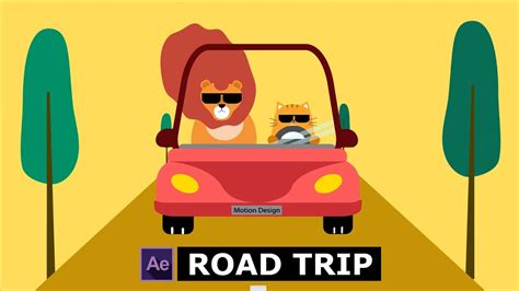 Road Trip Animation Tutorial After Effects Youtube