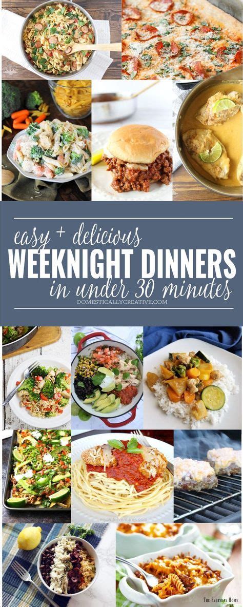 Easy Weeknight Dinner Ideas | Dinner, Easy weeknight ...