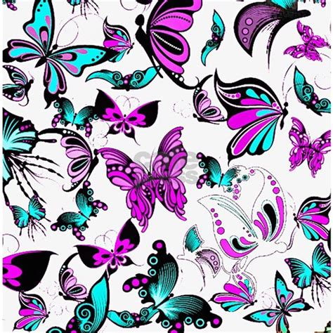 Teal And Purple Butterflies Shower Curtain By I Beleive Images Cafepress