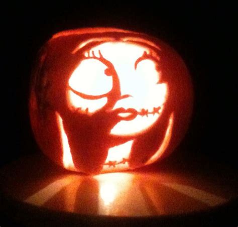 My Pumpkin Carving From A Few Years Ago Sally From The Nightmare