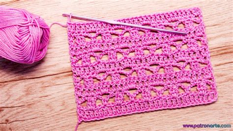 Tutorial Cómo Tejer El Punto Calado Rayas De Crochet Ganchillo Paso A