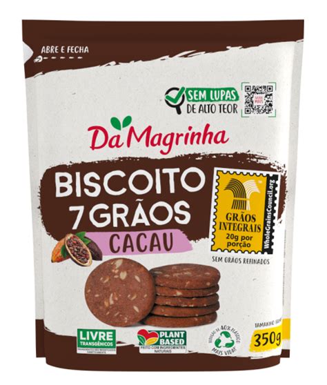 Cookies Grãos Cacau Sem Adição de Açúcar g Da Magrinha INTEGRAL Alimentação