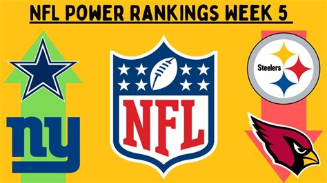 Nfl Power Rankings Week 5 Youtube