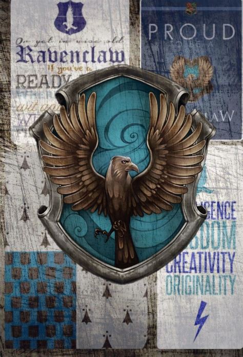 Ravenclaw values intelligence, learning, wisdom and wit.hp5hp7 the house mascot is an eagle and the house colours are blue and bronze (blue and silver in the harry potter and fantastic beasts films and on the ties and scarves). Ravenclaw wallpaper!💙 I'm Gryffindor my self so not m...