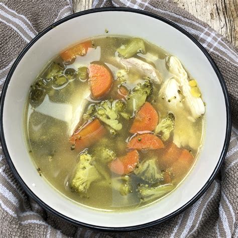 Chicken Broth Soup Chicken Bone Broth Boil And Broth