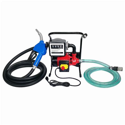 110v 40lmin Electric Oil Transfer Pump With Hose Nozzle And Mechanical