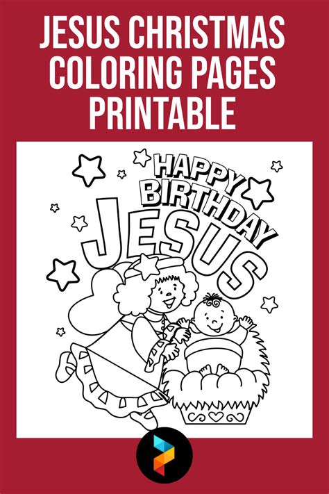Jesus Christmas Coloring Pages Printable Printablee