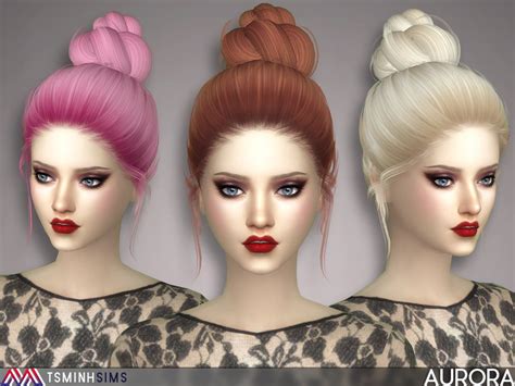 The Sims Resource Aurora Hair 46