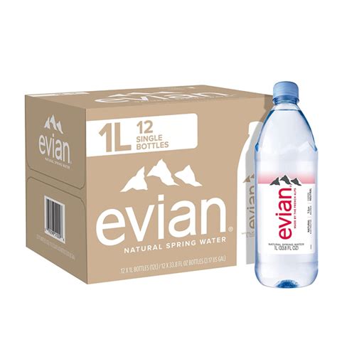 Evian Natural Spring Water Naturally Filtered Spring Water In Large