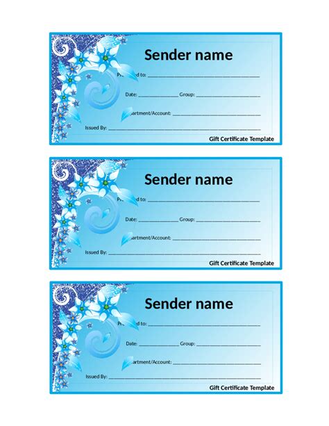 Download templates for gift certificate and give your friend, relative, or significant other the gift of doing a fun activity with you. 2020 Gift Certificate Form - Fillable, Printable PDF ...