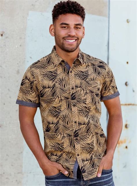 Mens Tropical Prints Guys Vacation Looks For Dressed Up Nights And