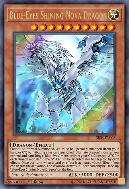 Blue Eyes Shining Nova Dragon By Batmed On Deviantart Yugioh Dragon