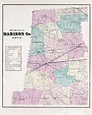 1875 Map of Madison County Ohio | Etsy