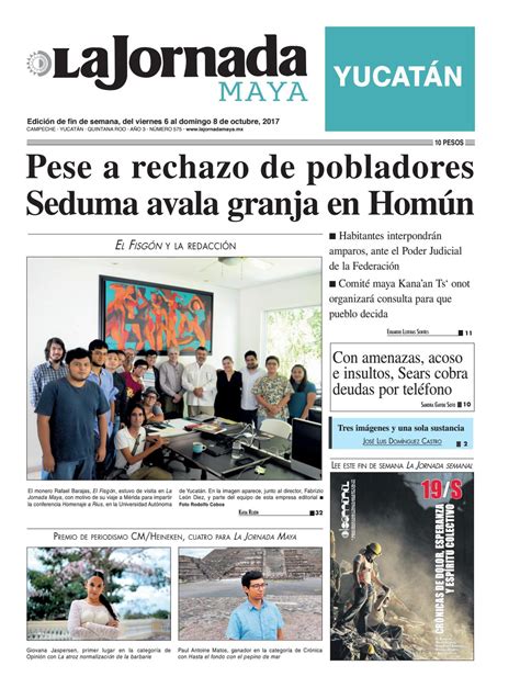 La Jornada Maya · 6 De Octubre 2017 By La Jornada Maya Issuu