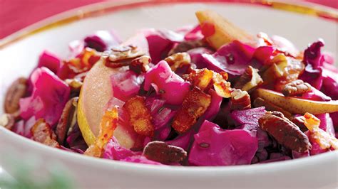 Braised Red Cabbage With Bacon Pears And Pecan Sobeys Inc