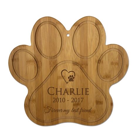 No people are in the artwork, just the dog and the. Personalized Paw Bamboo Pet Memorial Wall Plaque