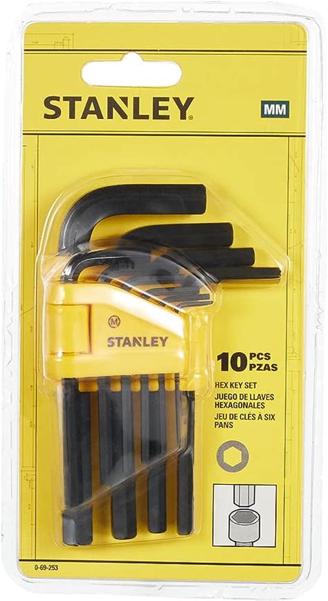 Stanley Hex Key Set 10pc 15 10mm 0 69 253 Buy Online At Best Price In
