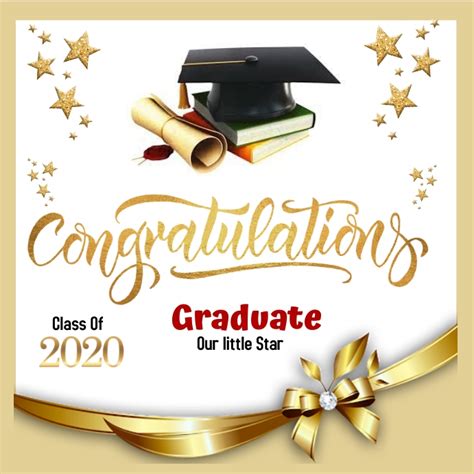 Copy Of Graduation Congratulations Postermywall