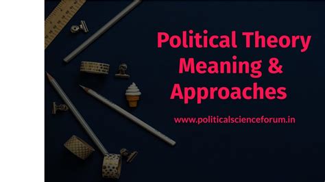 Political Theory Meaning And Approaches Upsc Youtube