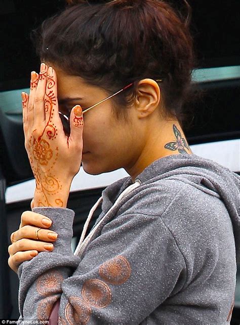 Vanessa Hudgens Displays Elaborate Henna Tattoo While On Shopping Trip