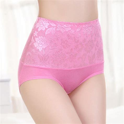 Buy High Waist Panties Plus Size Undies Hipster Lingerie Lace Sexy