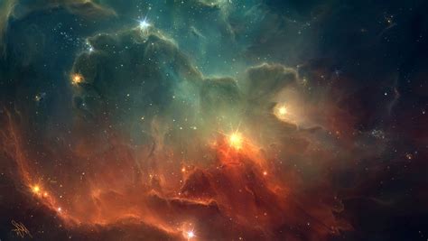 Space TylerCreatesWorlds Space Art Digital Art Artwork Nebula Stars Wallpapers HD