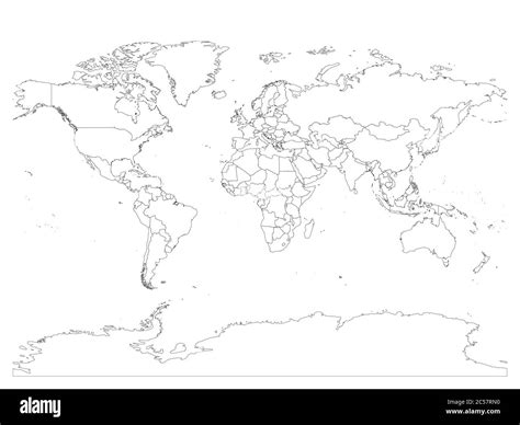 Blank World Map With Countries Printable