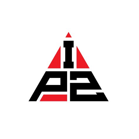 Ipz Triangle Letter Logo Design With Triangle Shape Ipz Triangle Logo