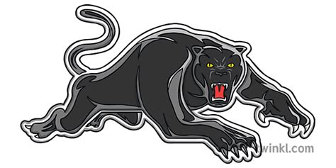 Penrith Panther National Rugby League Team Logo Lipapali Australia Ks1