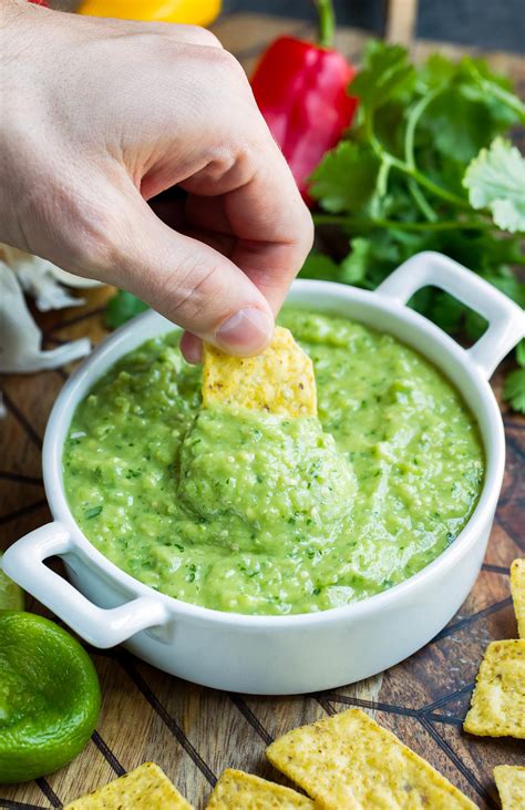 Avocado Salsa Verde Dip Recipe Peas And Crayons Blog