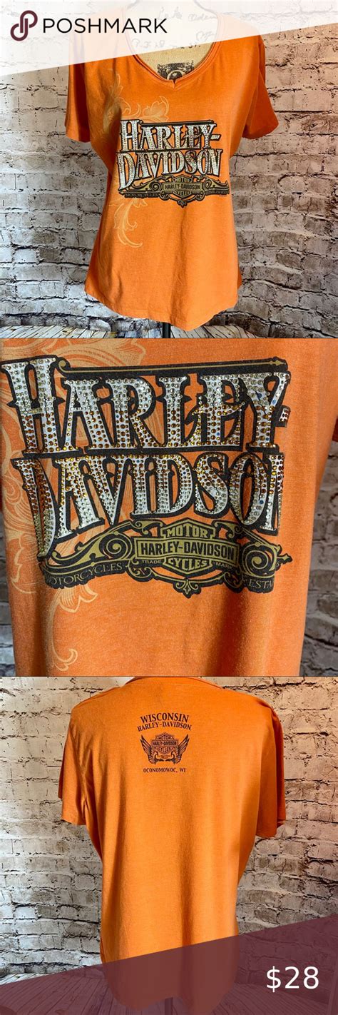 Harley Davidson Rhinestone Womens Shirt Size XXL Women Womens