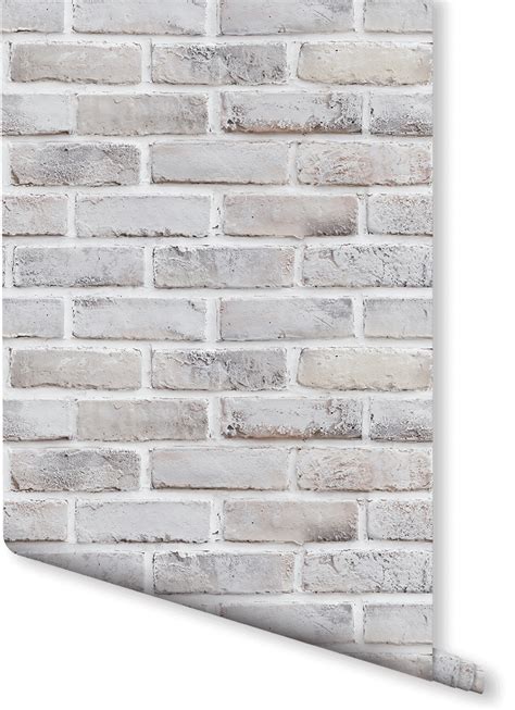 Whitewash Brick Wallpaper | Milexa | Brick wallpaper, Textured brick wallpaper, Faux brick wallpaper