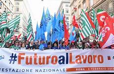 cgil cisl uil manifestazione corteo ascoli piceno corriere salvini contro governo