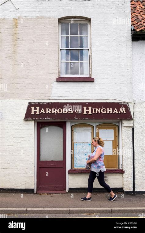 Harrods Of Hingham Village Shop Norfolk England Stock Photo Alamy