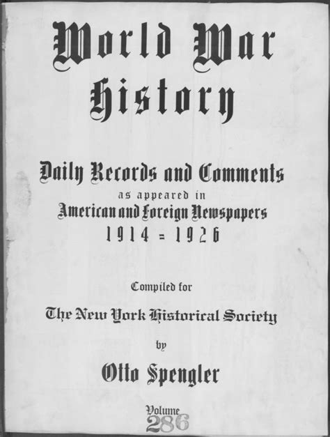 Image 1 Of World War History Daily Records And Comments As Appeared