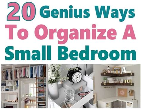 20 Genius Ways To Organize A Small Bedroom To Maximize Space