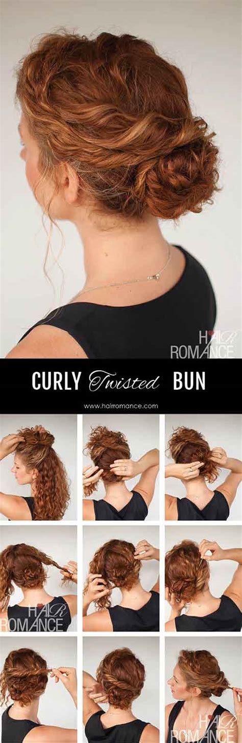 Fancy Buns For Curly Hair 40 Creative Updos For Curly Hair