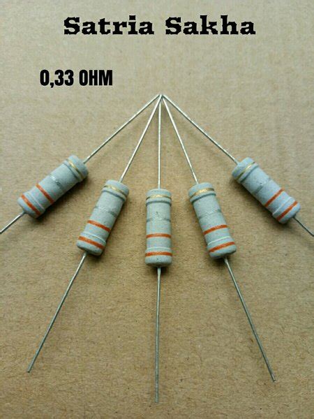 Jual Resistor 033 Ohm Resistor 0r33 Ohm 2 Watt Di Lapak Satria Sakha