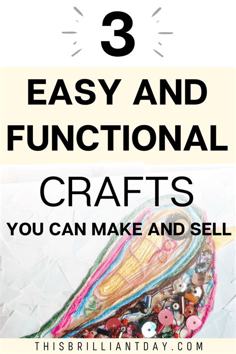 3 Easy And Functional Crafts You Can Make And Sell This Brilliant Day