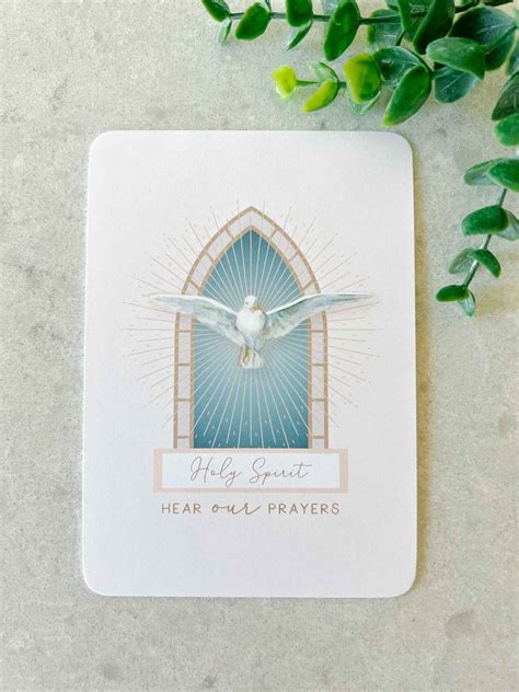 Holy Spirit Prayer Card Catholic Paper Goods House Of Joppa