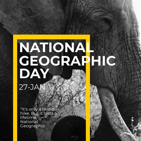 National Geographic Day Instagram Post Template Psd