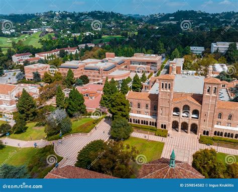 Aerial View of the Royce Hall at the University of California, Los