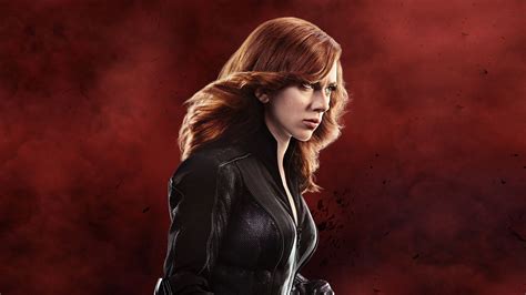 Wallpaper Black Widow Scarlett Johansson Captain America Civil War